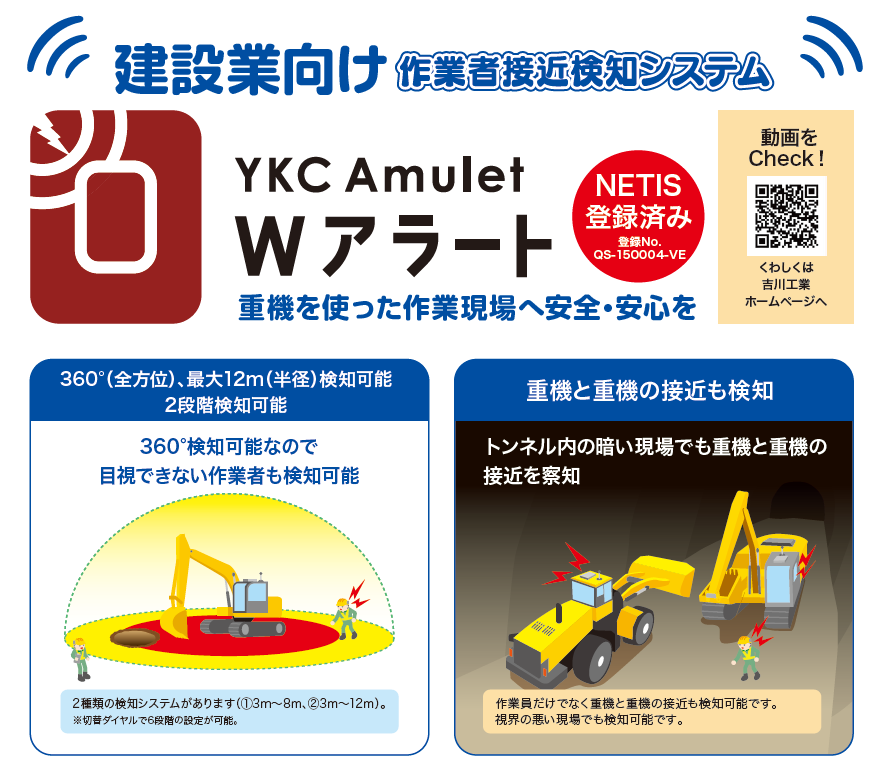 Wアラート(作業者接近検知システム) | ICTを用いた安全対策機器情報